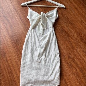 Fashion Nova White Backless Dress